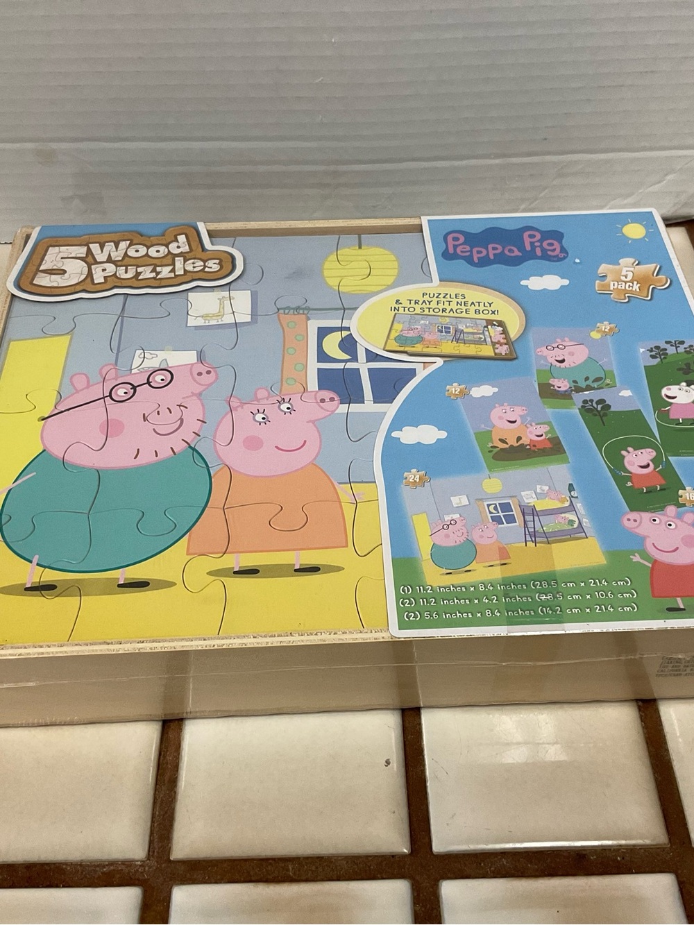 Peppa Pig 5-Pack Wood Puzzles